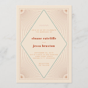 Boho Southwest Wedding Invitation
