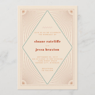 Boho Southwest Wedding Invitation