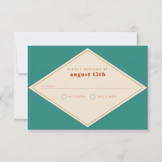 Boho Southwestern RSVP Card