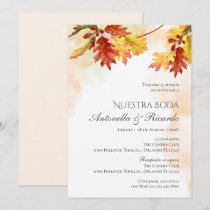 Boho Spanish Wedding Invitation