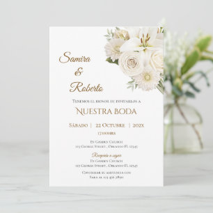 Boho Spanish Wedding Invitation