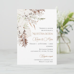 Boho Spanish Wedding Invitation