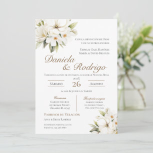 Boho Spanish Wedding Invitation
