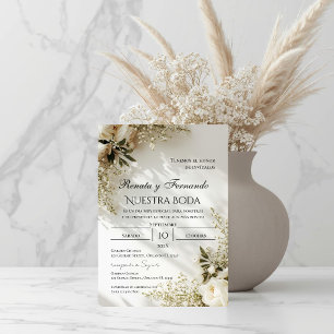 Boho Spanish Wedding Invitation