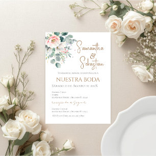 Boho Spanish Wedding Invitation