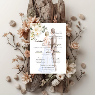 Boho Spanish Wedding Invitation
