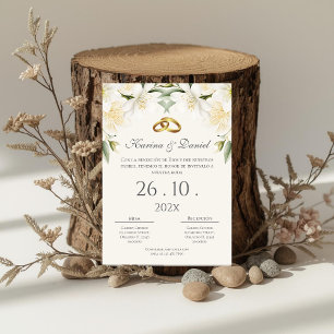 Boho Spanish Wedding Invitation