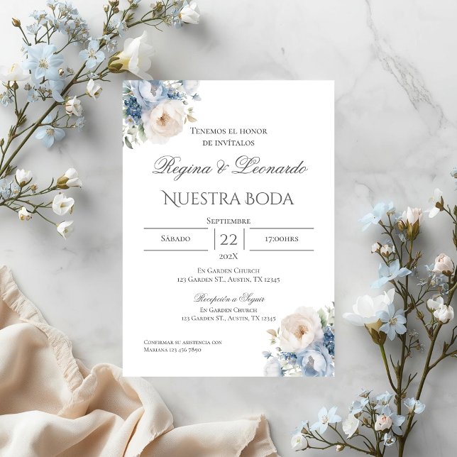 Boho Spanish Wedding Invitation (Creator Uploaded)