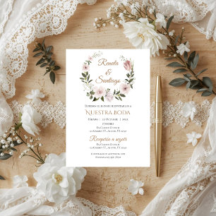 Boho Spanish Wedding Invitation