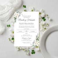 Boho Spanish Wedding Invitation