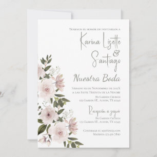 Boho Spanish Wedding Invitation