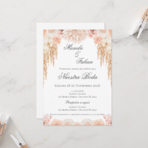 Boho Spanish Wedding Invitation