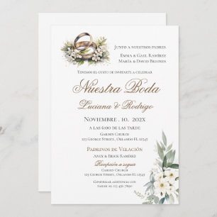 Boho Spanish Wedding Invitation