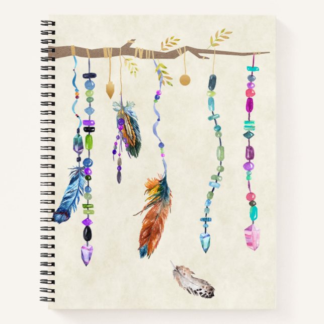 Boho Spiral Notebook (Front)