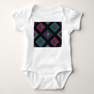 Boho Spirit: Tribal Ethnic Seamless Baby Bodysuit