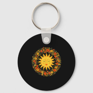 Boho Spiritual Sun Cute Bohemian Celestial Hippie  Keychain