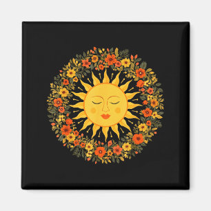 Boho Spiritual Sun Cute Bohemian Celestial Hippie Magnet