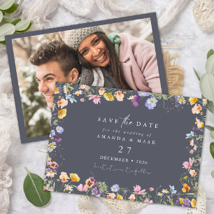 Boho Spring Wildflowers Botanical Garden Invitation
