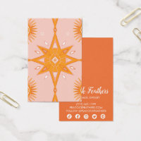 Boho Stars Écouter Collier Bijoux Display Card