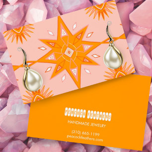 Boho Stars Écouter Collier Bijoux Display Card