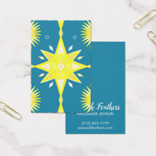 Boho Stars Écouter Collier Bijoux Display Card