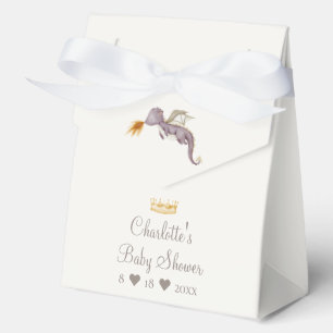 Boho Storybook Dragon Baby Shower Favor Box