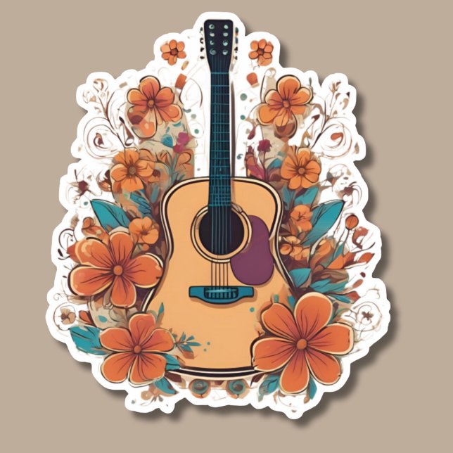 Boho Style Acoustic Guitar Waterproof  (Creator Uploaded)