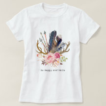 Boho Style Feminine Design customizable T-Shirt