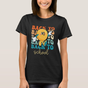 Boho Style Groovy Smile Back to School T-Shirt