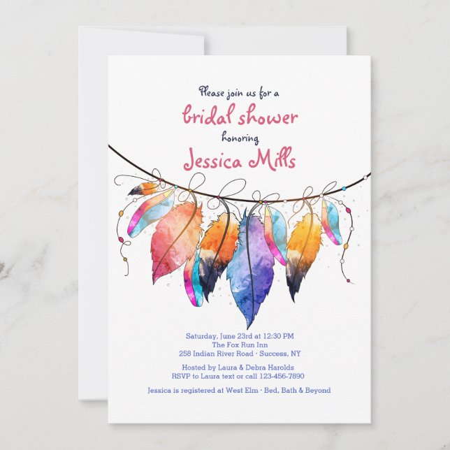 Boho Style Invitation (Front)