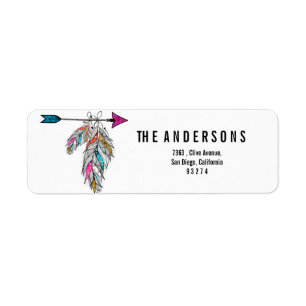 boho style ornamental feathers hanging