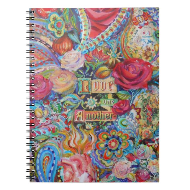 Boho Style Paisley Love Notebook (Front)