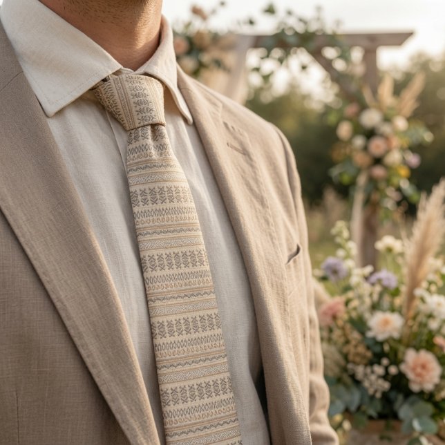 Boho Style Pattern Tie (Creator Uploaded)