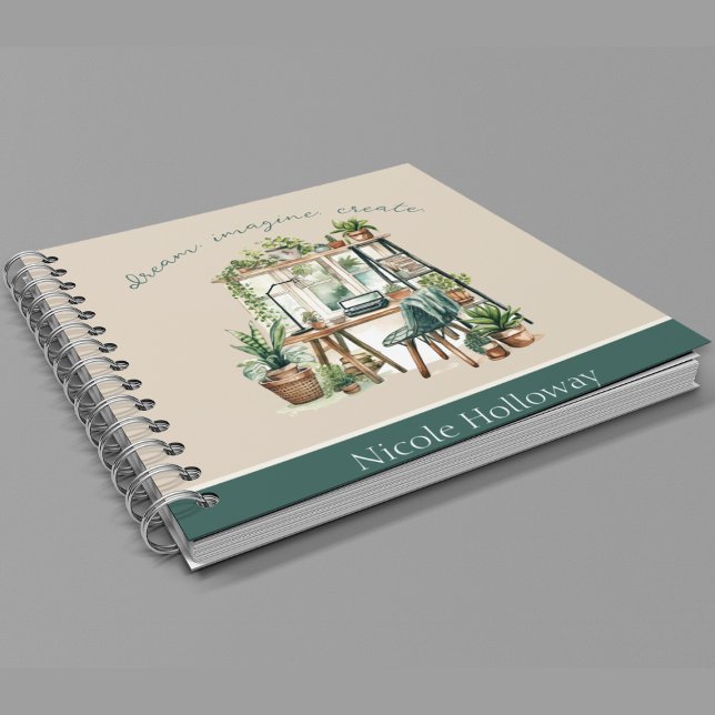 Boho Style Personalized Motivational Quote  Notebook (Creator Uploaded)
