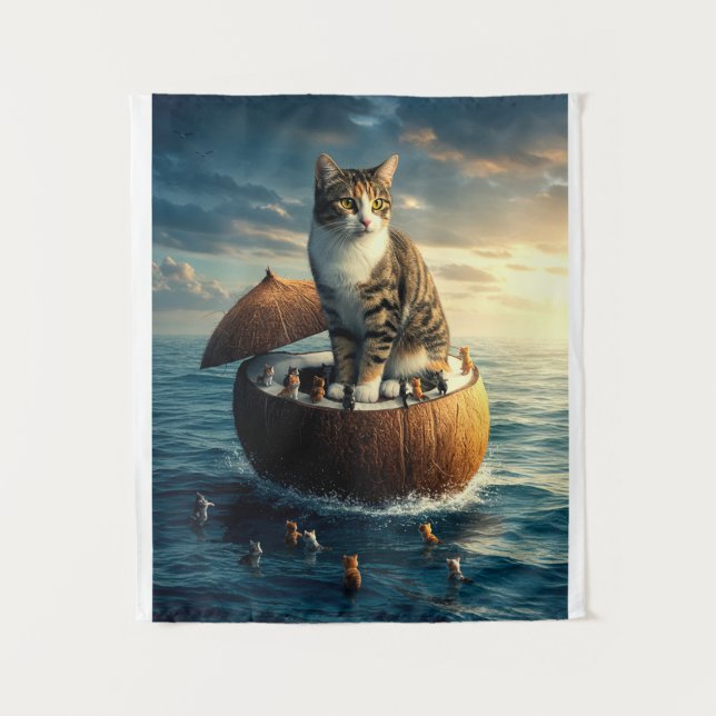 Boho Style Tapestry – Minimalist Wall Art & Backdr (Front)