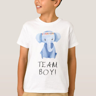 Boho Style Team Boy Team Girl Gender Reveal Party  T-Shirt