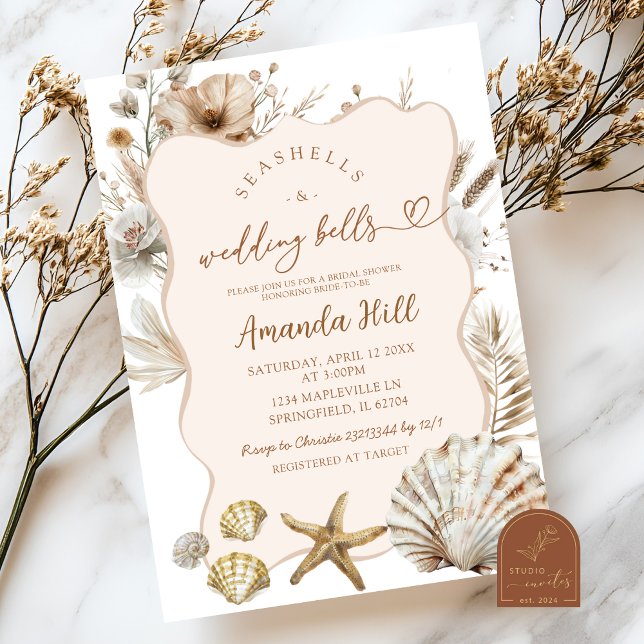Boho Summer Beach babe Baby Shower Invitation (Creator Uploaded)