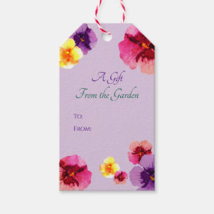 Boho Summer Garden Party Elegant Colourful Floral Gift Tags