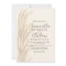 Boho summer pampas grass watercolor wedding