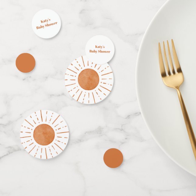 Boho Sun Baby Shower Confetti (Group)