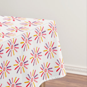 Boho Sun Birthday Baby Shower Gender Neutral Girl Tablecloth