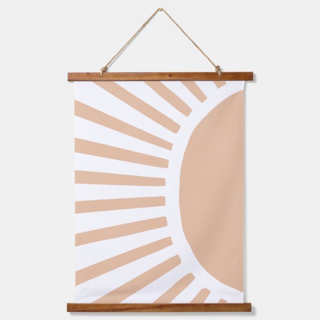 Boho Sun Boho Nursery Decor Wall Art (Front)