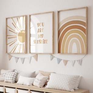 Boho Sun Citation Rainbow Kids Room
