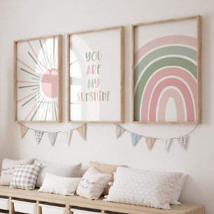 Boho Sun Citation Rainbow Kids Room