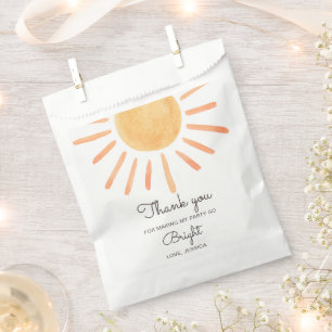 Boho Sun Favors Summer Little Sunshine Birthday Favour Bag