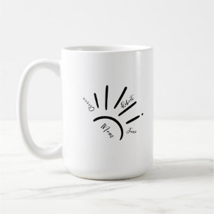 Boho Sun Mom Kid's Name Sun Rays Mug
