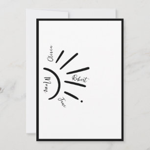 Boho Sun Mom & Kids Sun Rays Holiday Card