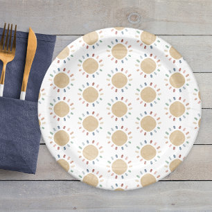 Boho Sun Paper Plate