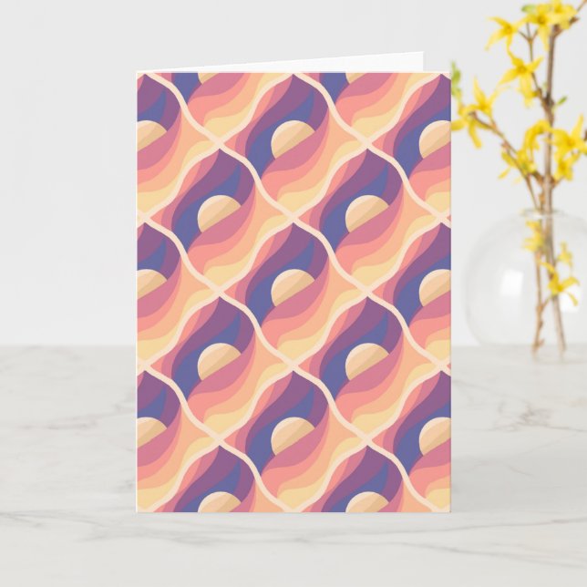 Boho Sunset Card (Yellow Flower)