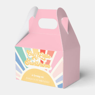 Boho Sunshine 1st Trip Around The Sun Birthday Favor Box